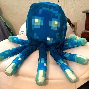 Minecraft Squid pillow 19”